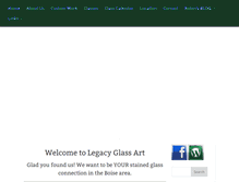 Tablet Screenshot of legacyglassart.com